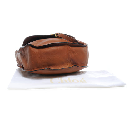 Chloe Leather Large Marcie Hobo Tan 4 of 7