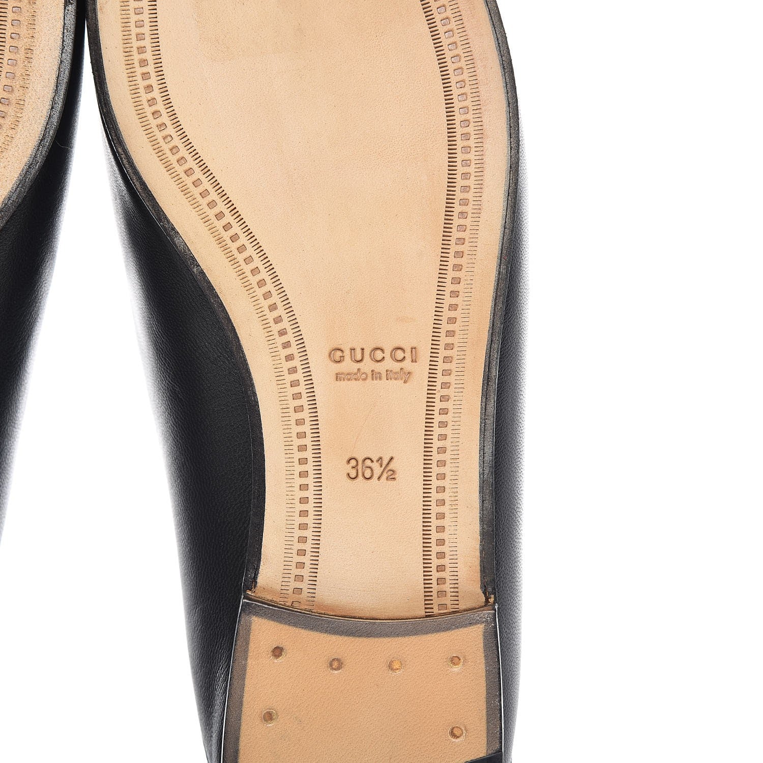 Gucci Lambskin Womens Brixton Horsebit Loafers 36.5 Black 15 of 18