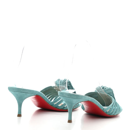 Christian Louboutin Suede Belbrossa 55 Mules 37 Noumea 4 of 7
