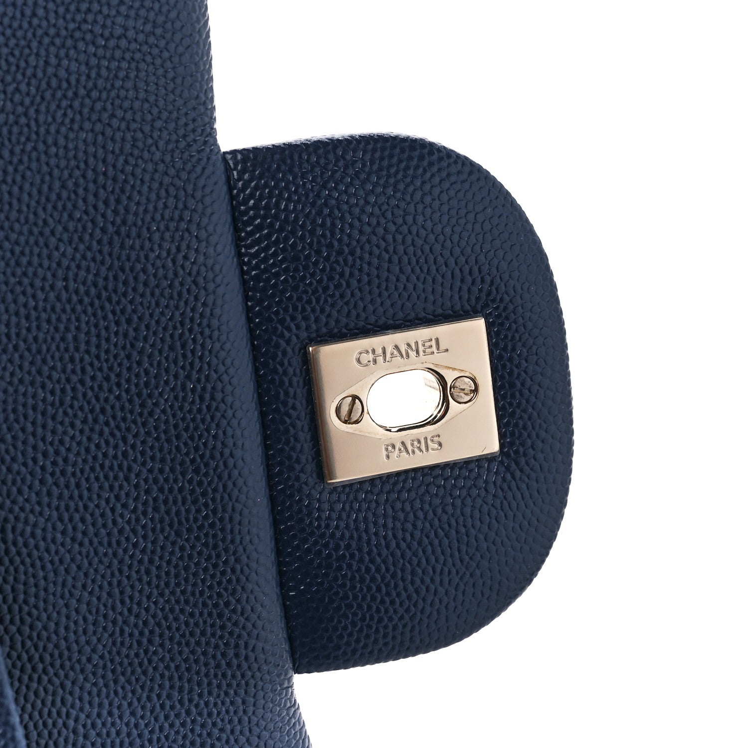 Chanel Caviar Quilted Jumbo Double Flap Navy 7 of 11