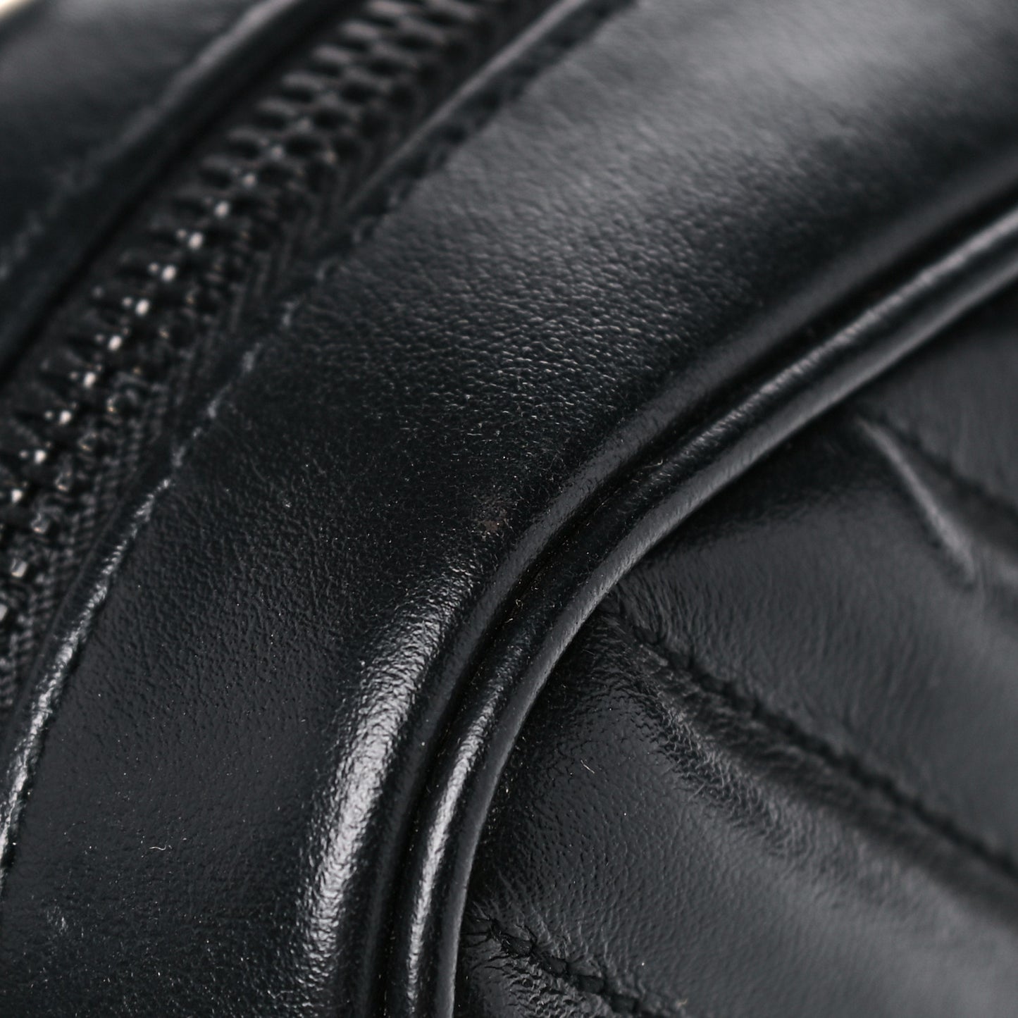 Calfskin Matelasse Monogram Lou Camera Bag Black