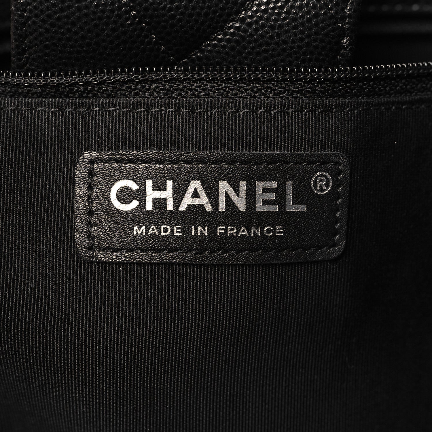 Chanel Caviar Quilted Large Shopping Tote Black 6 of 10