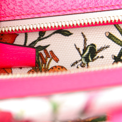 Gucci Canvas Medium Flora Tote Fuchsia 7 of 10