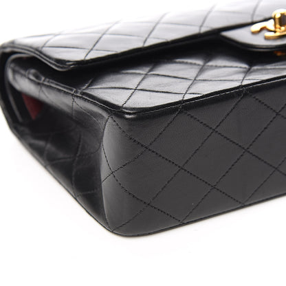 Chanel Lambskin Quilted Medium Double Flap Black 11 of 13