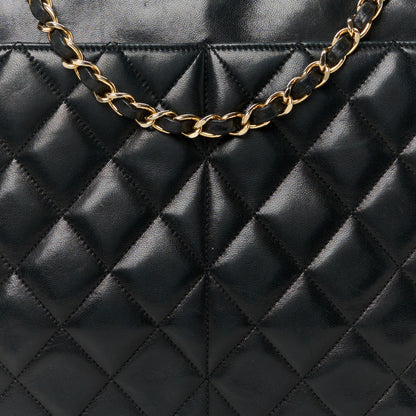 Chanel Lambskin Quilted Shoulder Bag Black 9 of 12