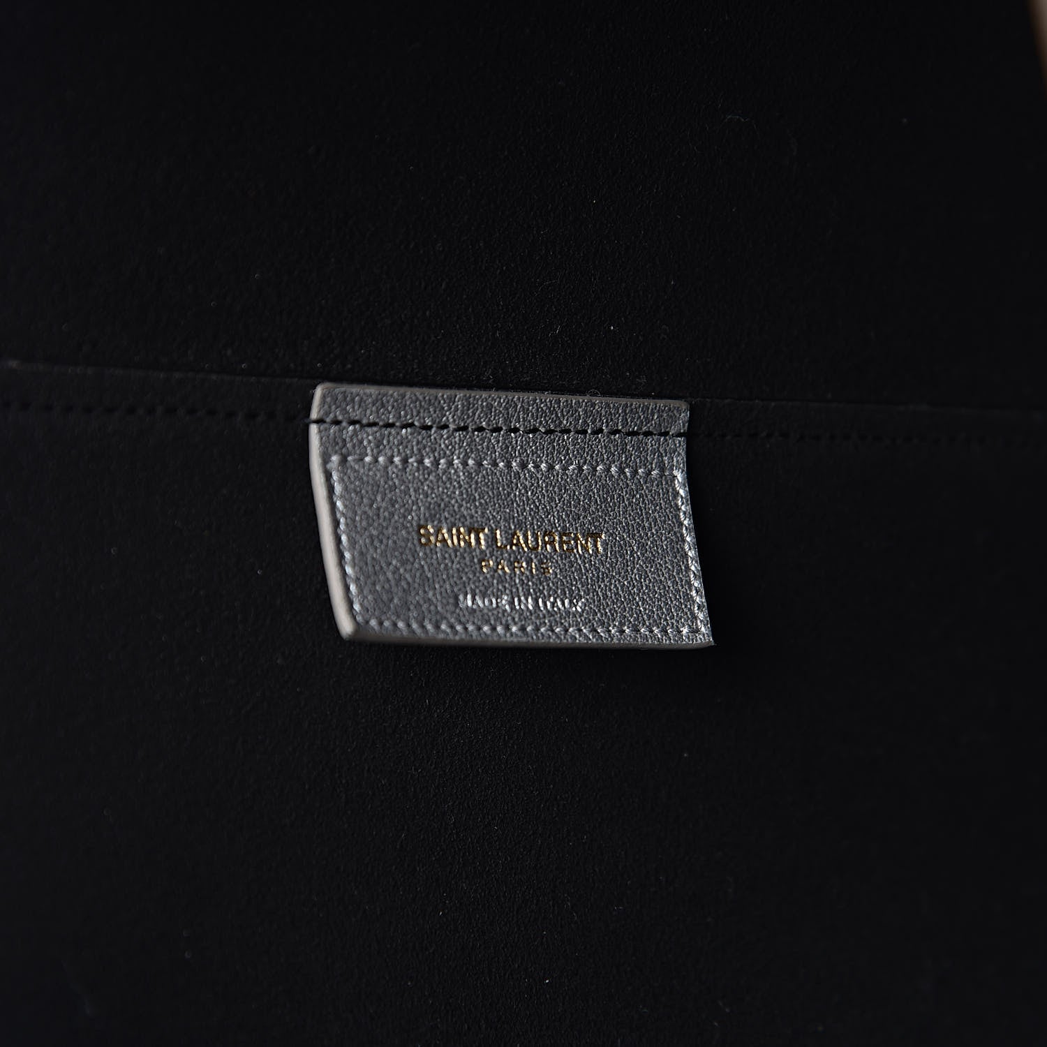 Saint Laurent Metallic Calfskin Large Shopping Tote Silver 7 of 11