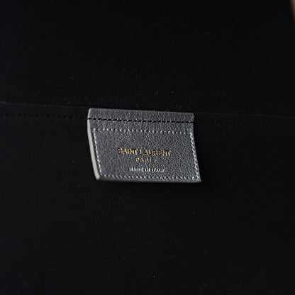 Saint Laurent Metallic Calfskin Large Shopping Tote Silver 7 of 11