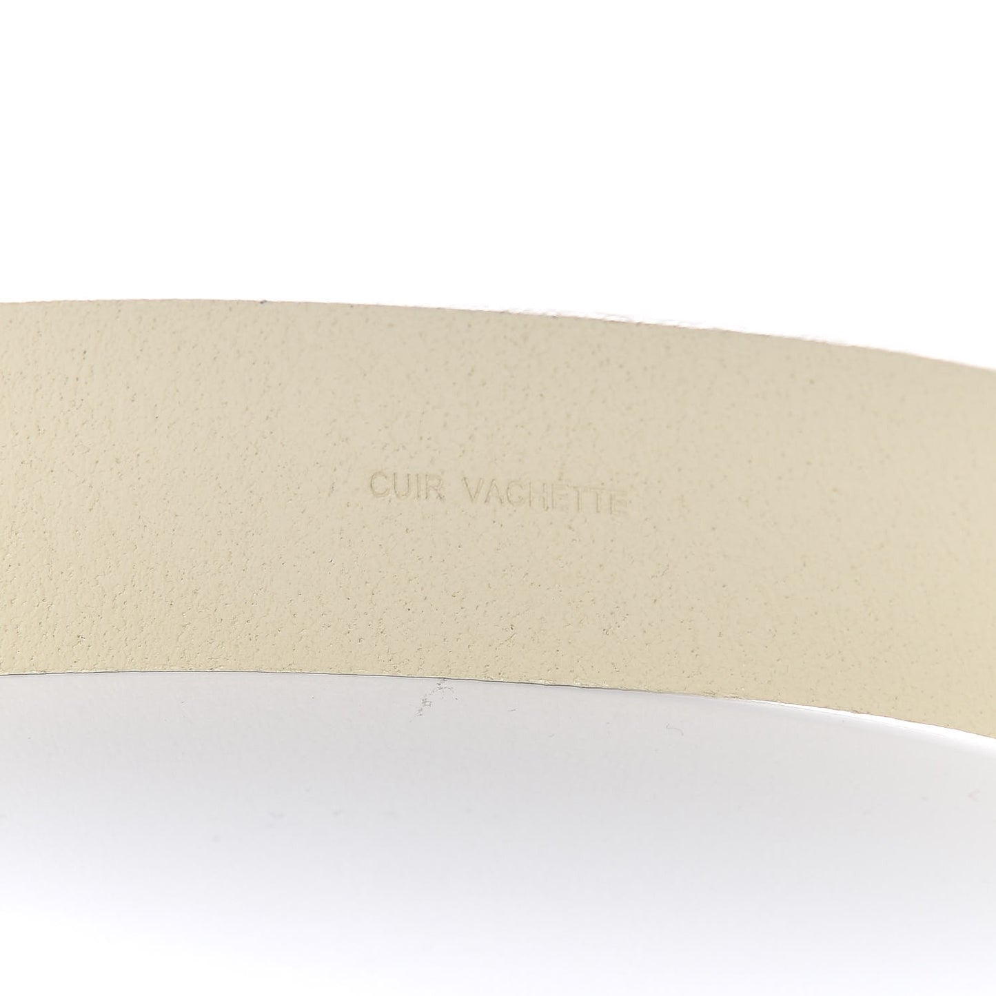 Calfskin Enamel CC Logo Belt 95 38 Light Beige