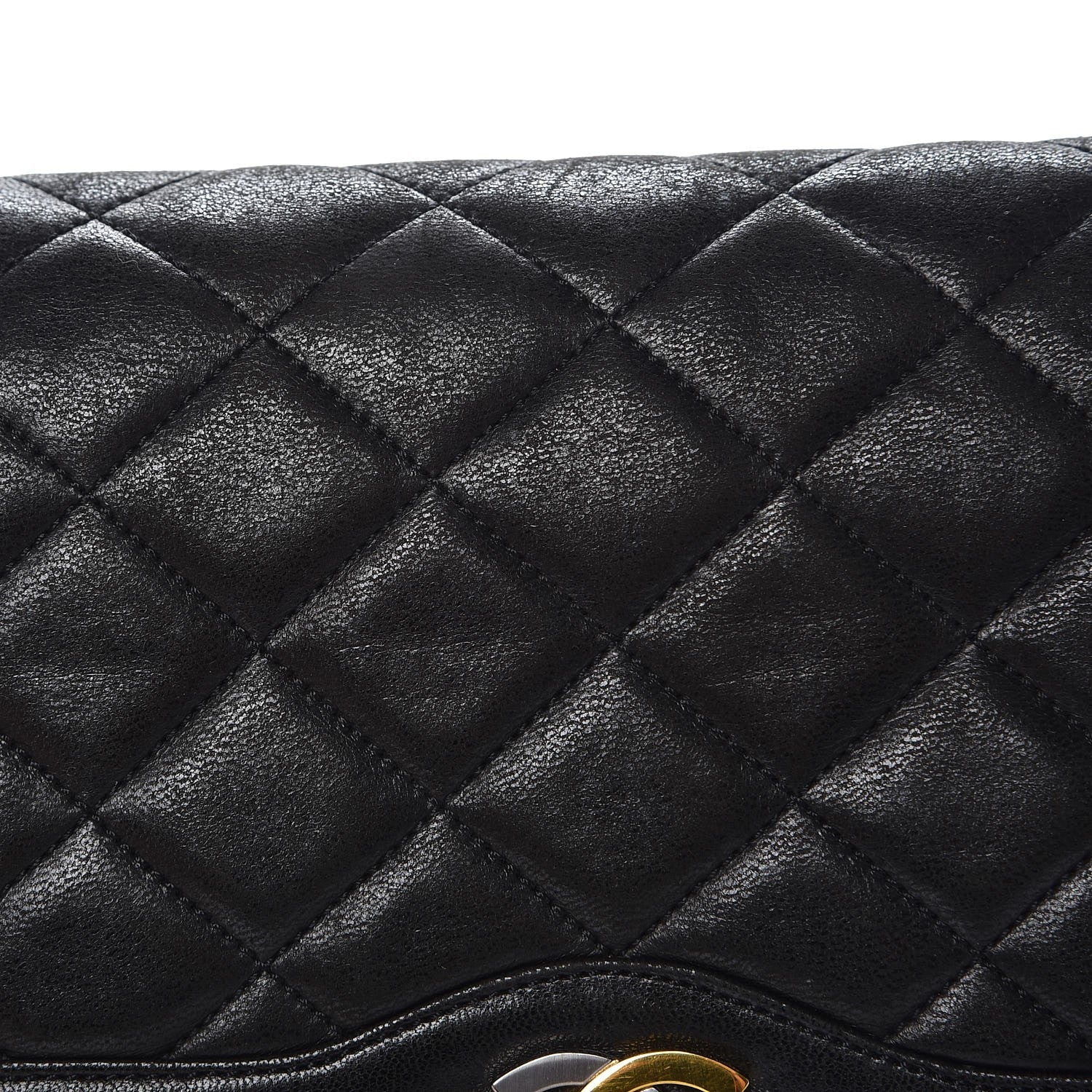 Chanel Lambskin Quilted Medium Double Flap Black 9 of 13