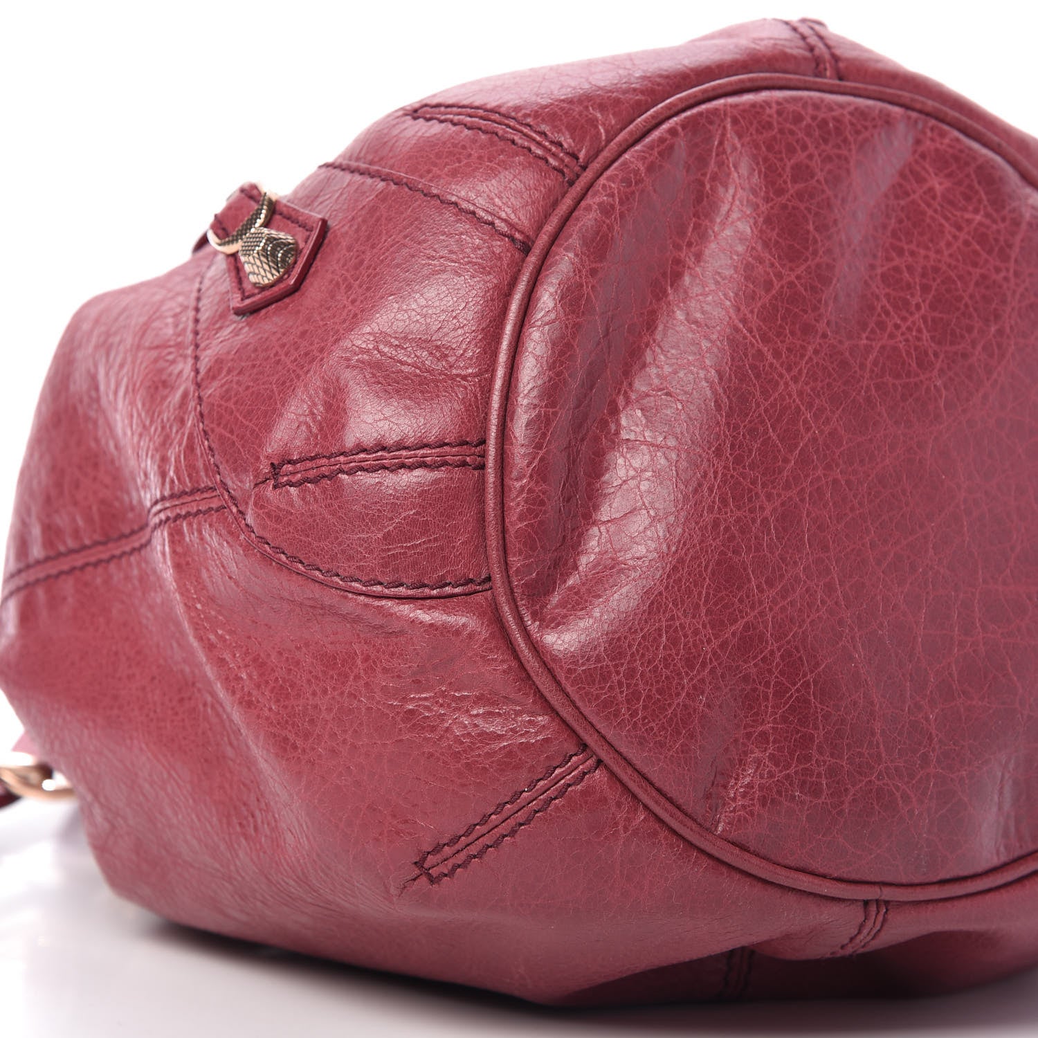 Balenciaga Agneau Giant 12 Rose Gold Hardware Mini Pompon Cassis 6 of 9