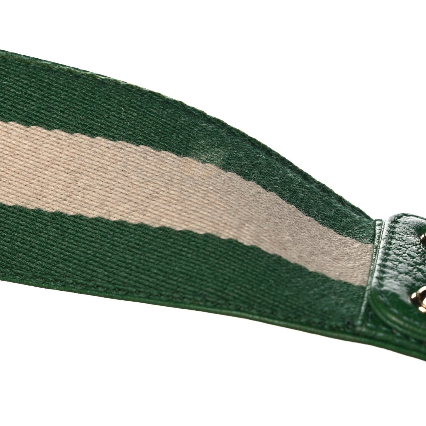 Calfskin Half Moon Bamboo Ring Hobo Green