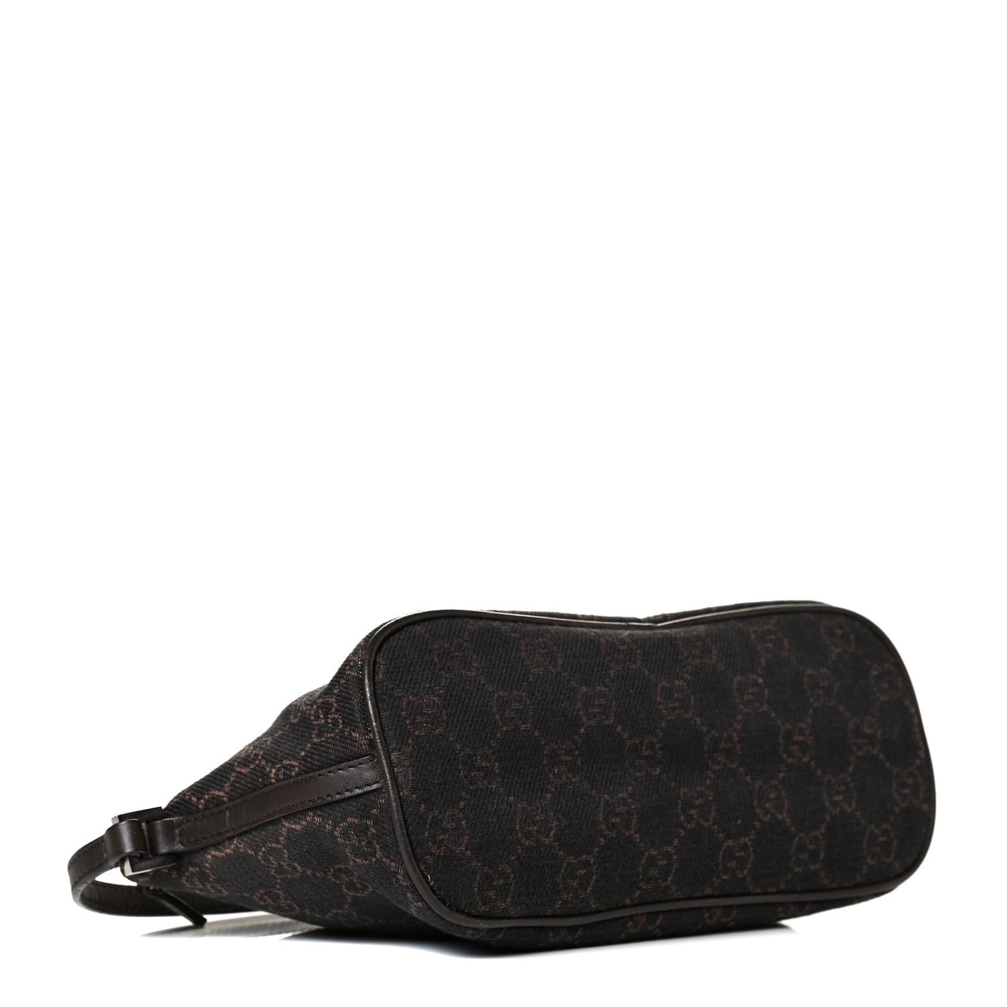 Denim Monogram Boat Pochette Dark Brown