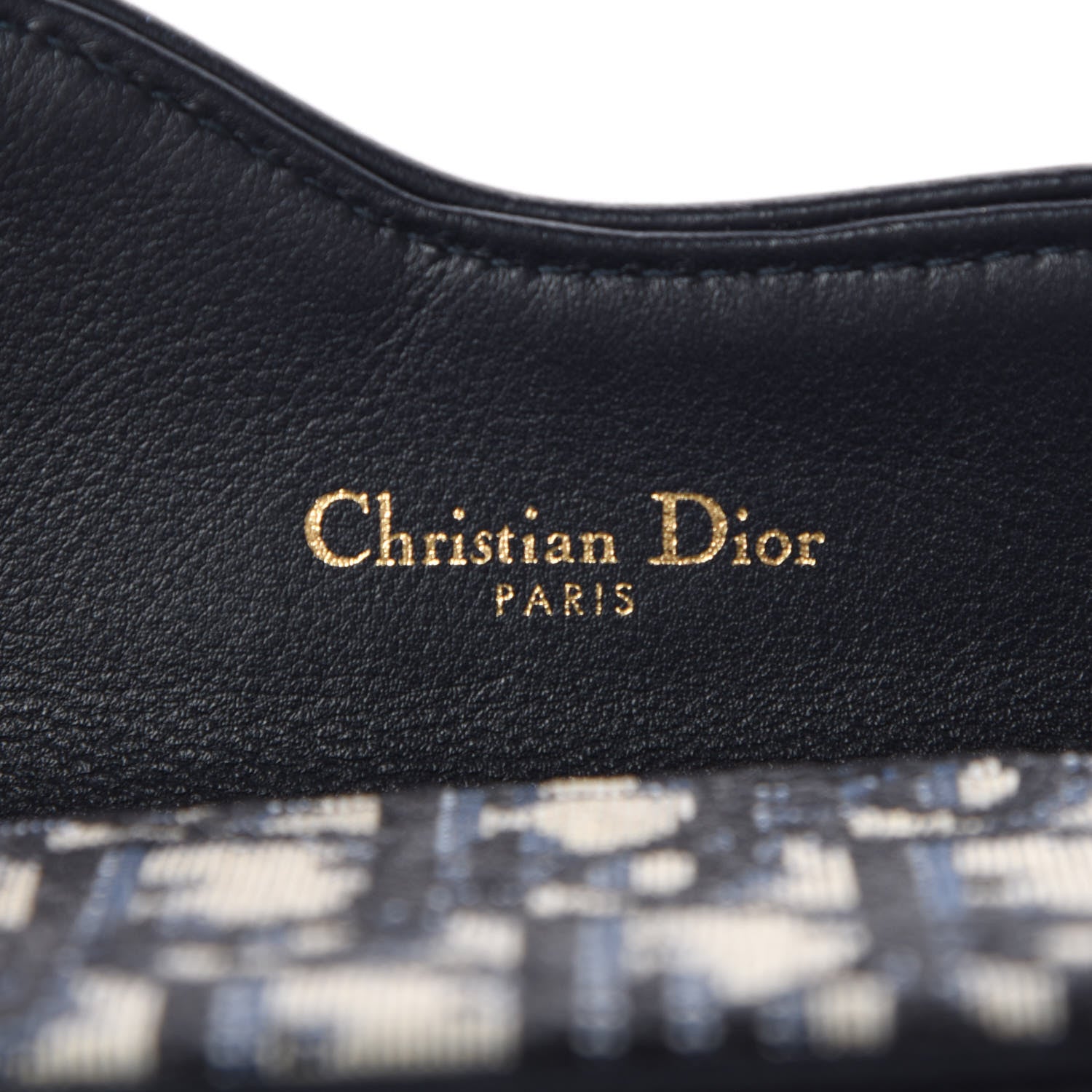Christian Dior Oblique Saddle Card Holder Blue 7 of 8