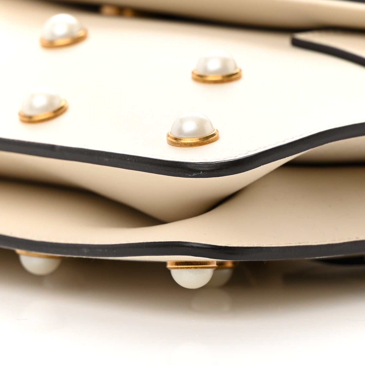Gucci Nappa Pearl Studded Mini Queen Margaret Broadway Shoulder Bag Mystic White 10 of 14