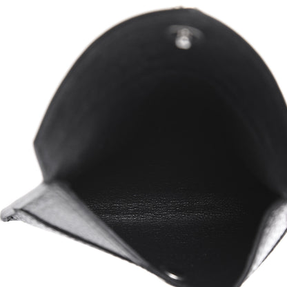 Alexander McQueen Calfskin Skull Envelope Card Holder Black 5 of 7