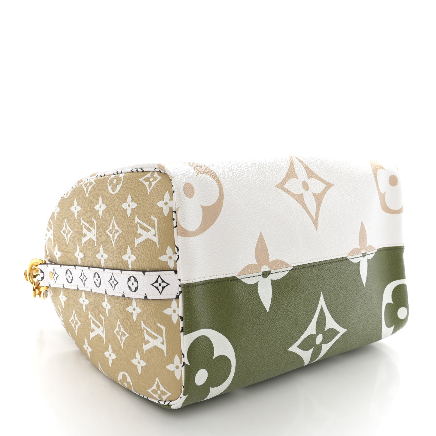 Louis Vuitton Monogram Giant Speedy Bandouliere 30 Kaki Beige 4 of 10