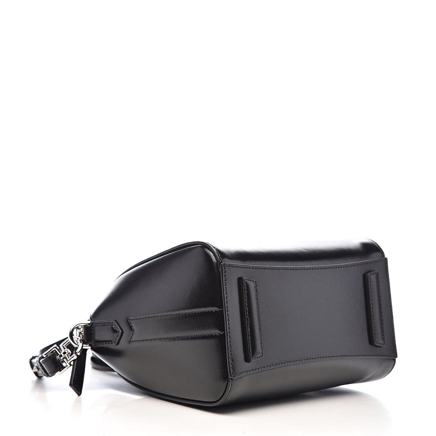 Shiny Lord Calfskin Mini Antigona Black