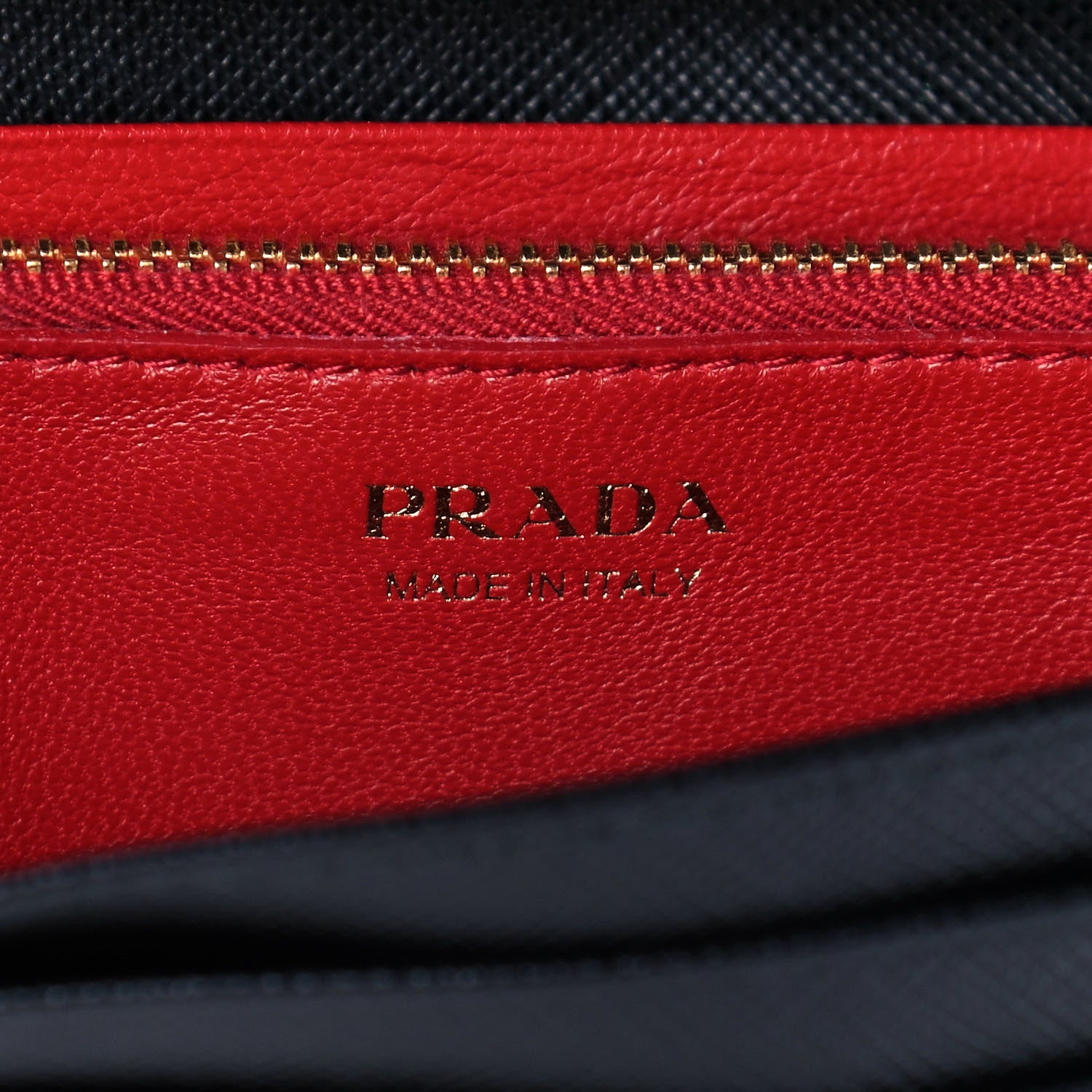 Prada Saffiano Lux Chain Wallet Black 5 of 11