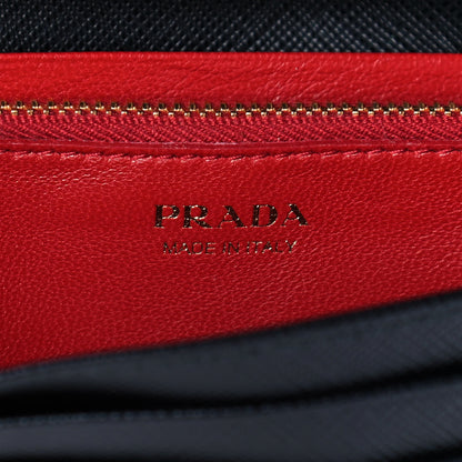 Prada Saffiano Lux Chain Wallet Black 5 of 11