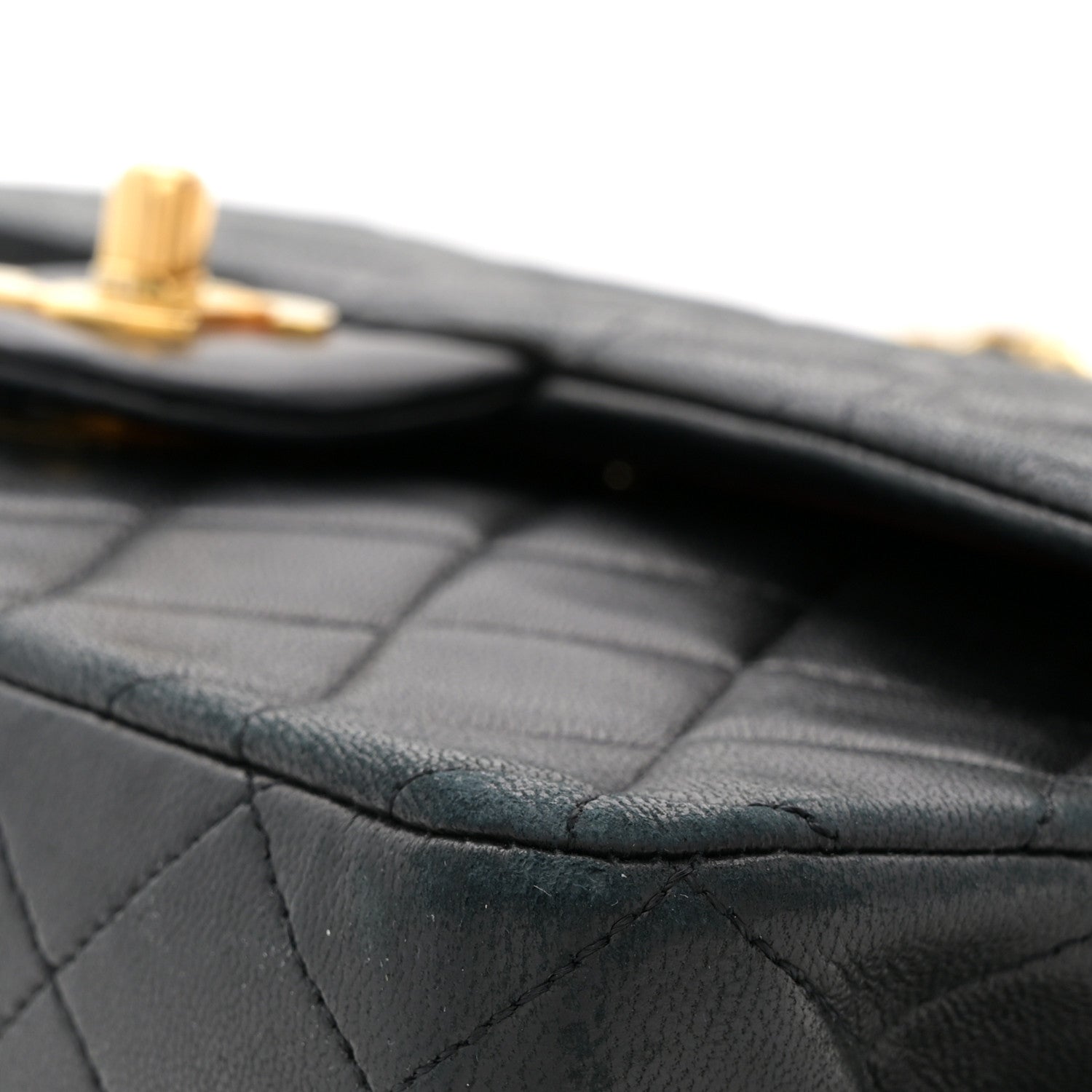 Chanel Lambskin Quilted Medium Double Flap Black 11 of 11