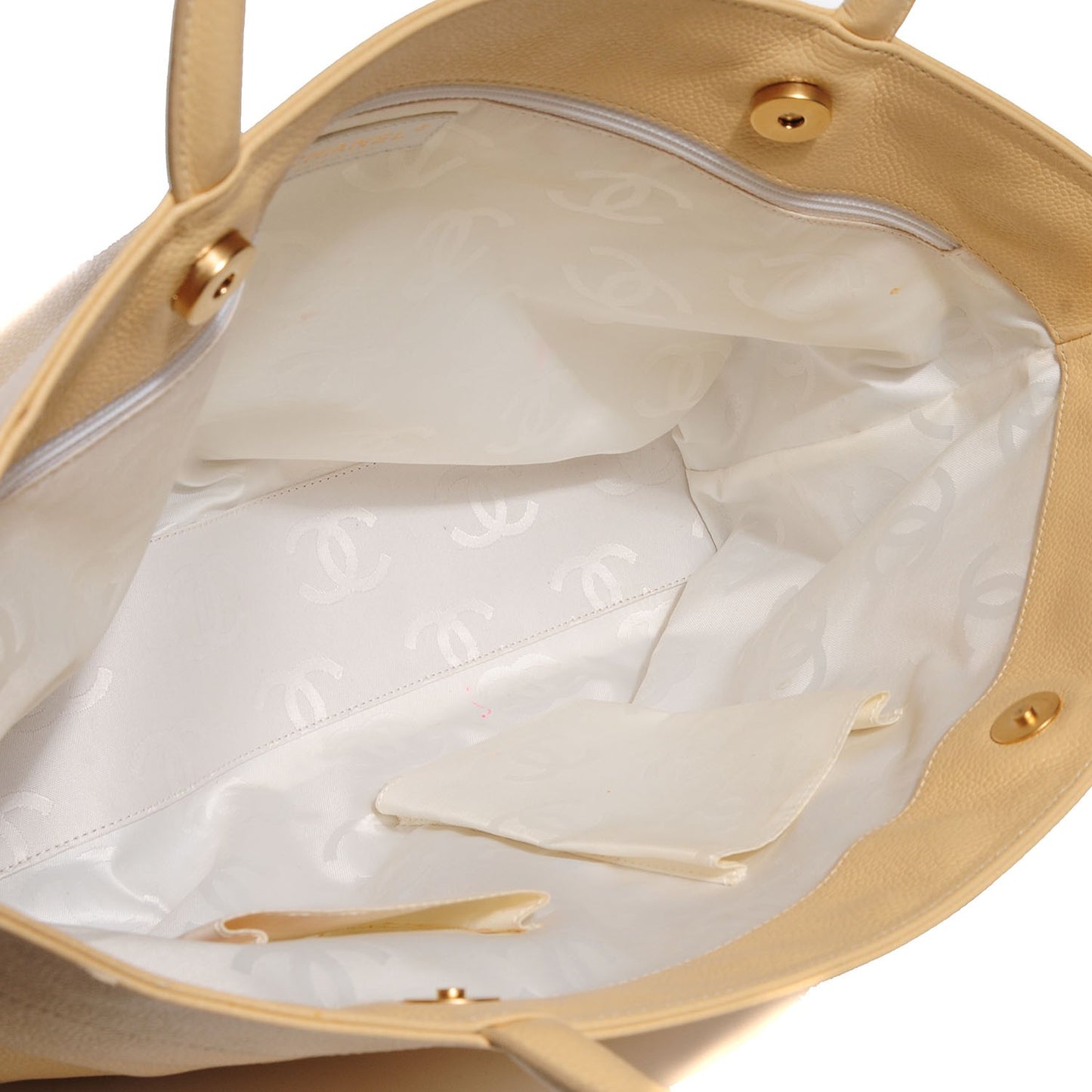 Caviar CC Tote Beige Clair