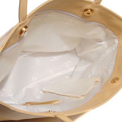Chanel Caviar CC Tote Beige Clair 5 of 7