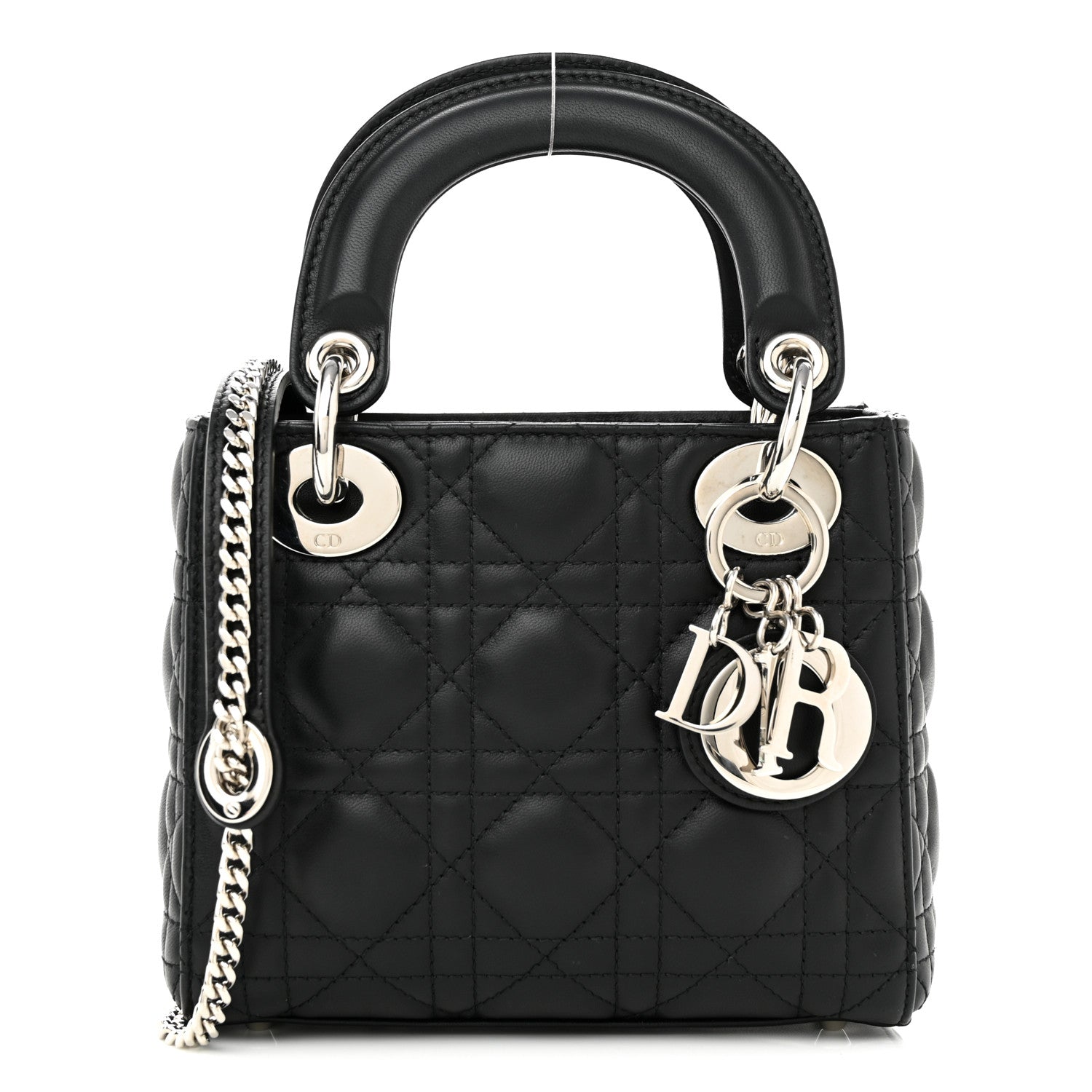 Christian Dior Lambskin Cannage Mini Lady Dior Black 1 of 11