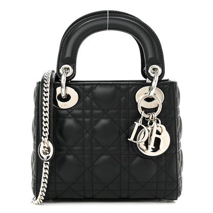 Christian Dior Lambskin Cannage Mini Lady Dior Black 1 of 11