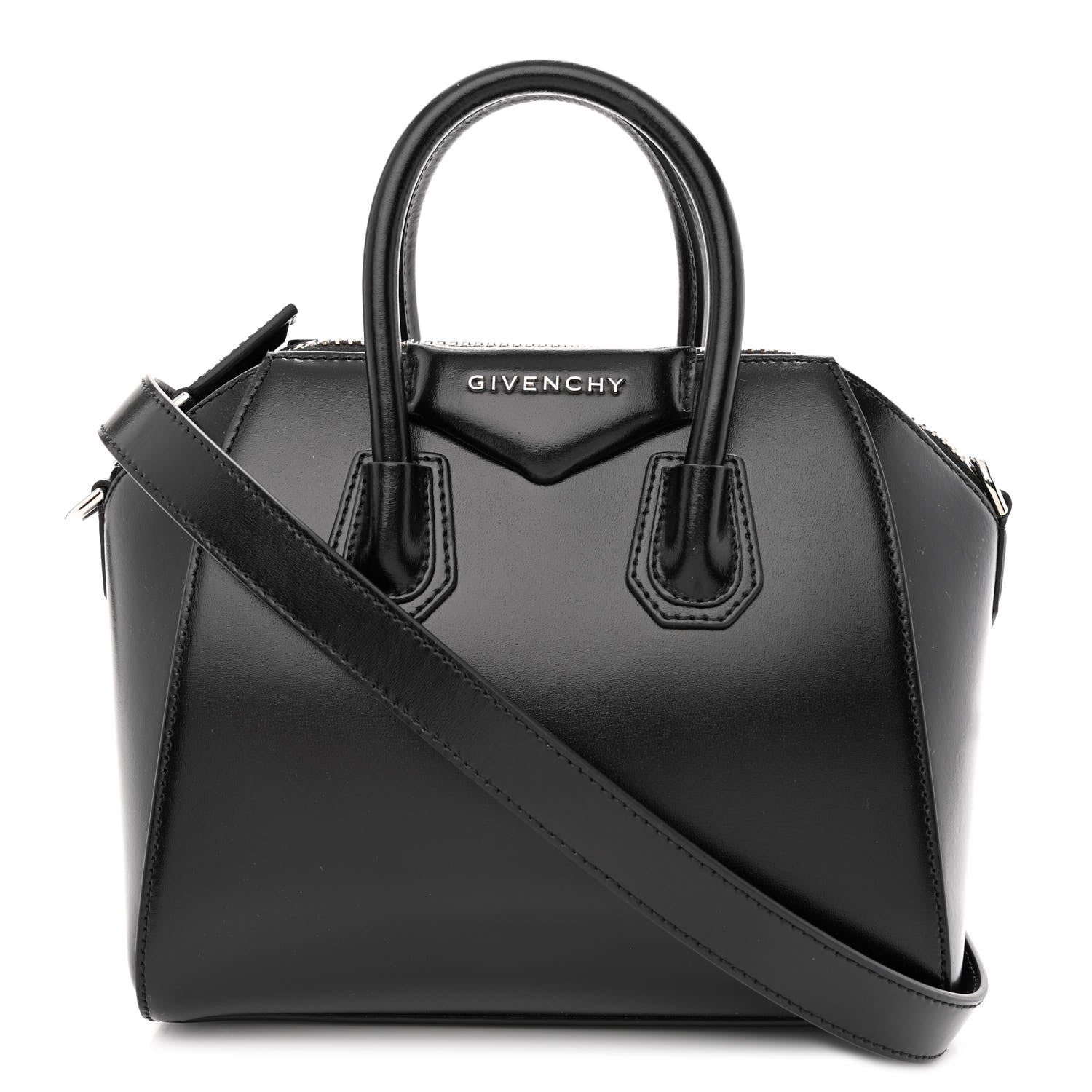 Givenchy Shiny Lord Calfskin Mini Antigona Black 1 of 11