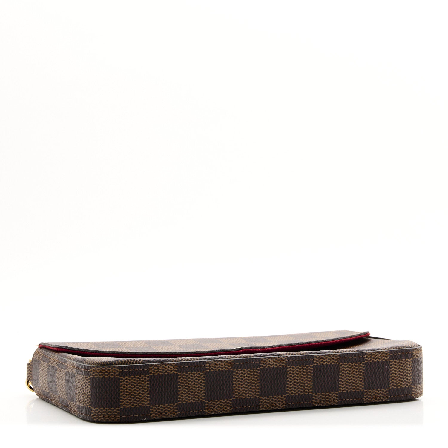 Louis Vuitton Damier Ebene Pochette Felicie Chain Wallet 5 of 8
