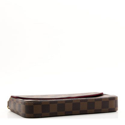 Louis Vuitton Damier Ebene Pochette Felicie Chain Wallet 5 of 8