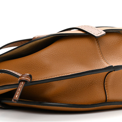 Loewe Grained Calfskin Small Gate Crossbody Bag Caramel Pecan 8 of 9