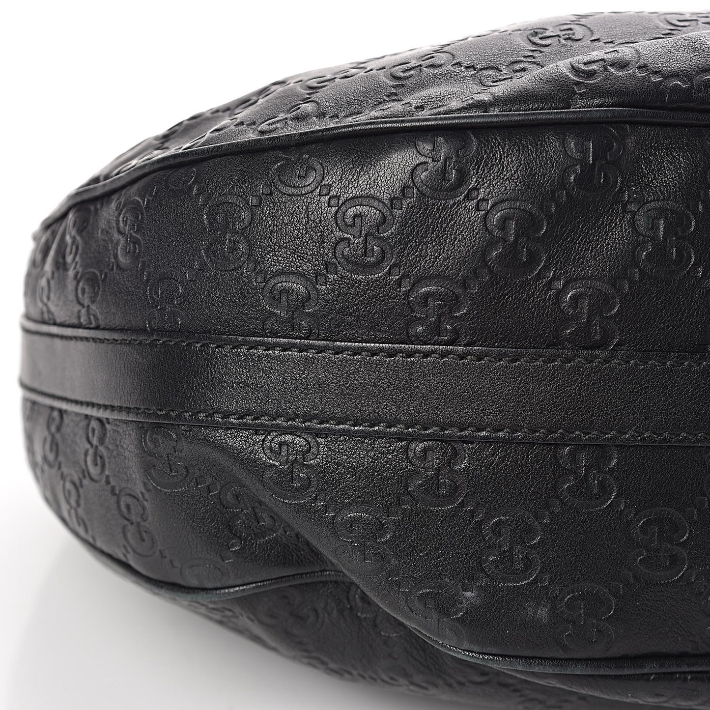 Guccissima Medium GG Twins Hobo Black