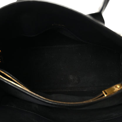 Saint Laurent Grained Calfskin Small Supple Sac De Jour Black 5 of 13