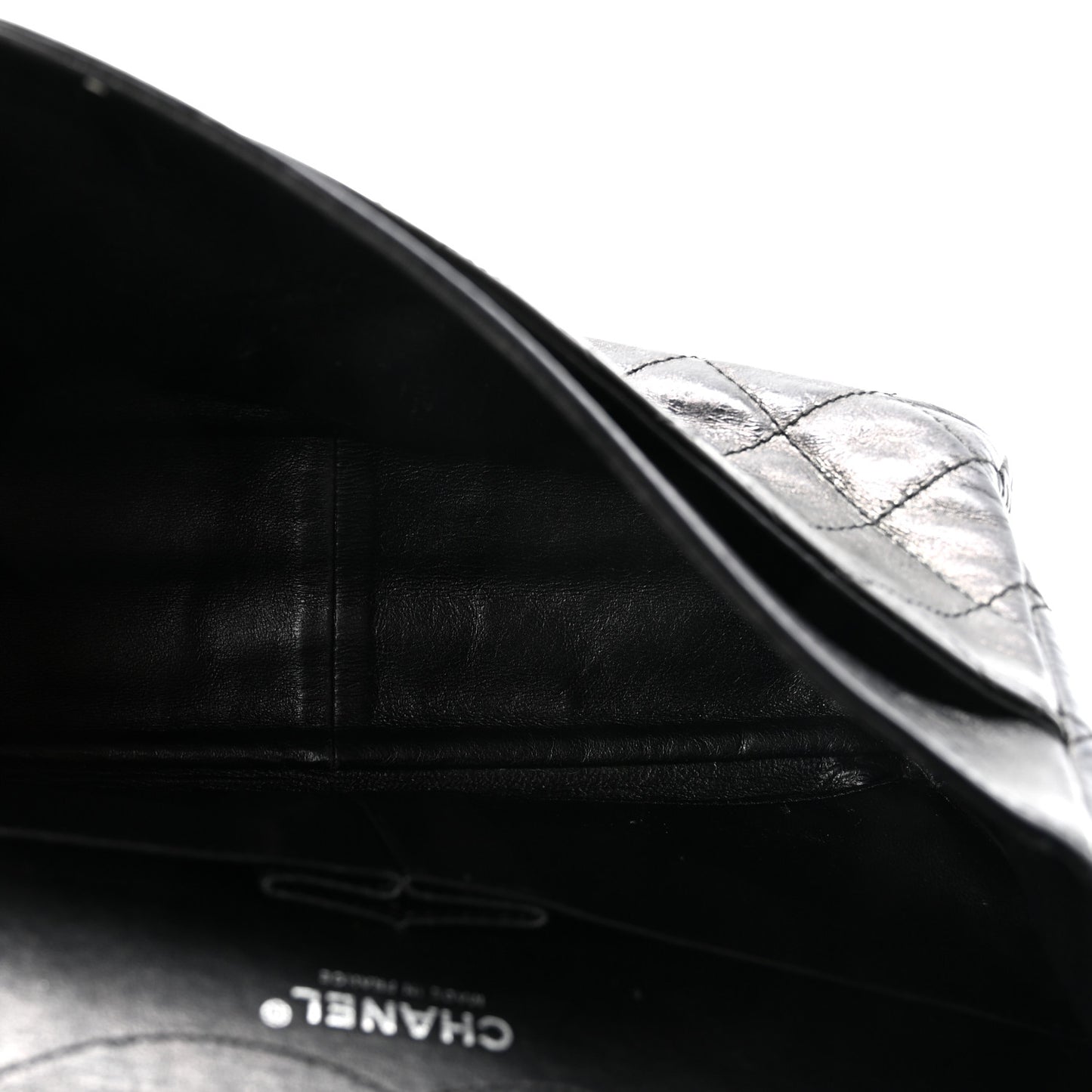 Aged Calfskin Quilted 2.55 Reissue 227 Flap Black