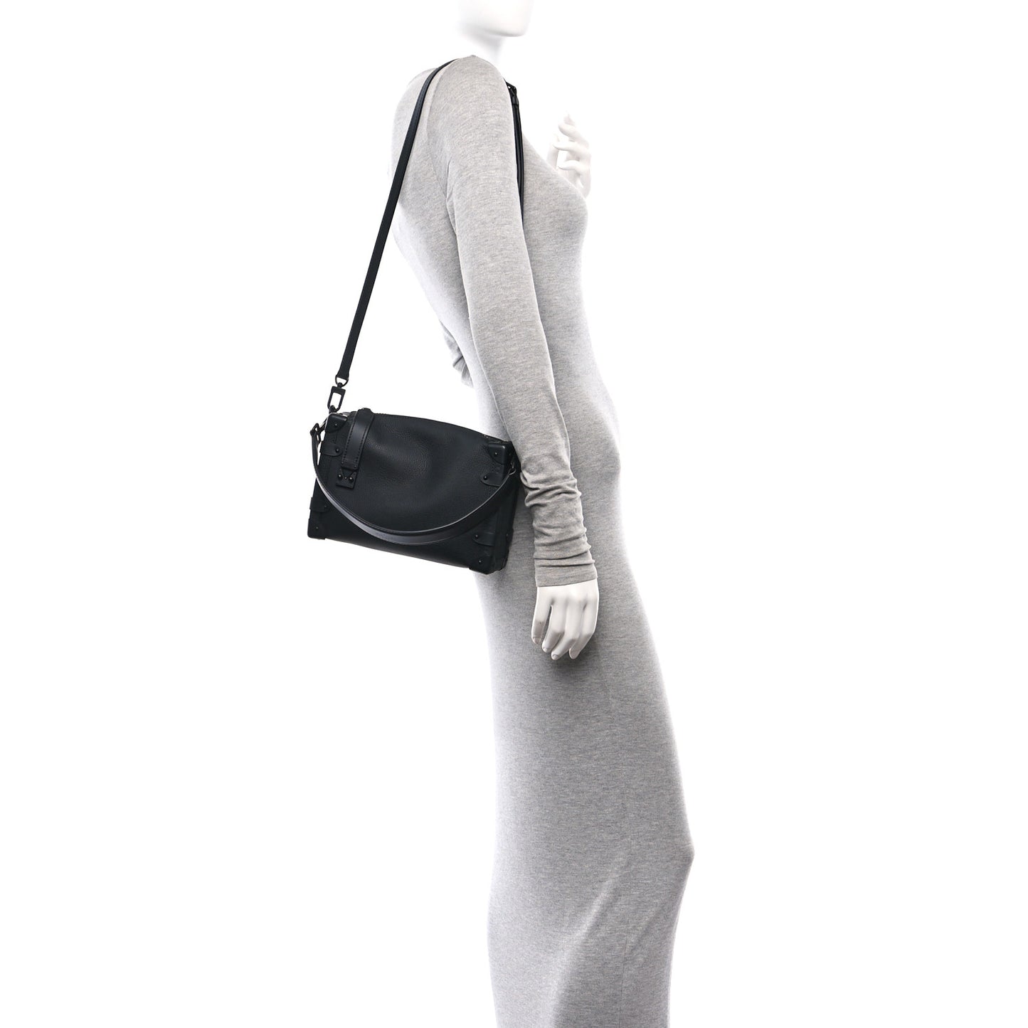 Calfskin Side Trunk MM Black