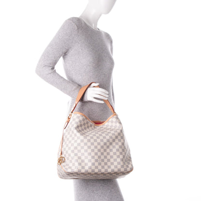 Louis Vuitton Damier Azur Delightful MM Pink 2 of 7