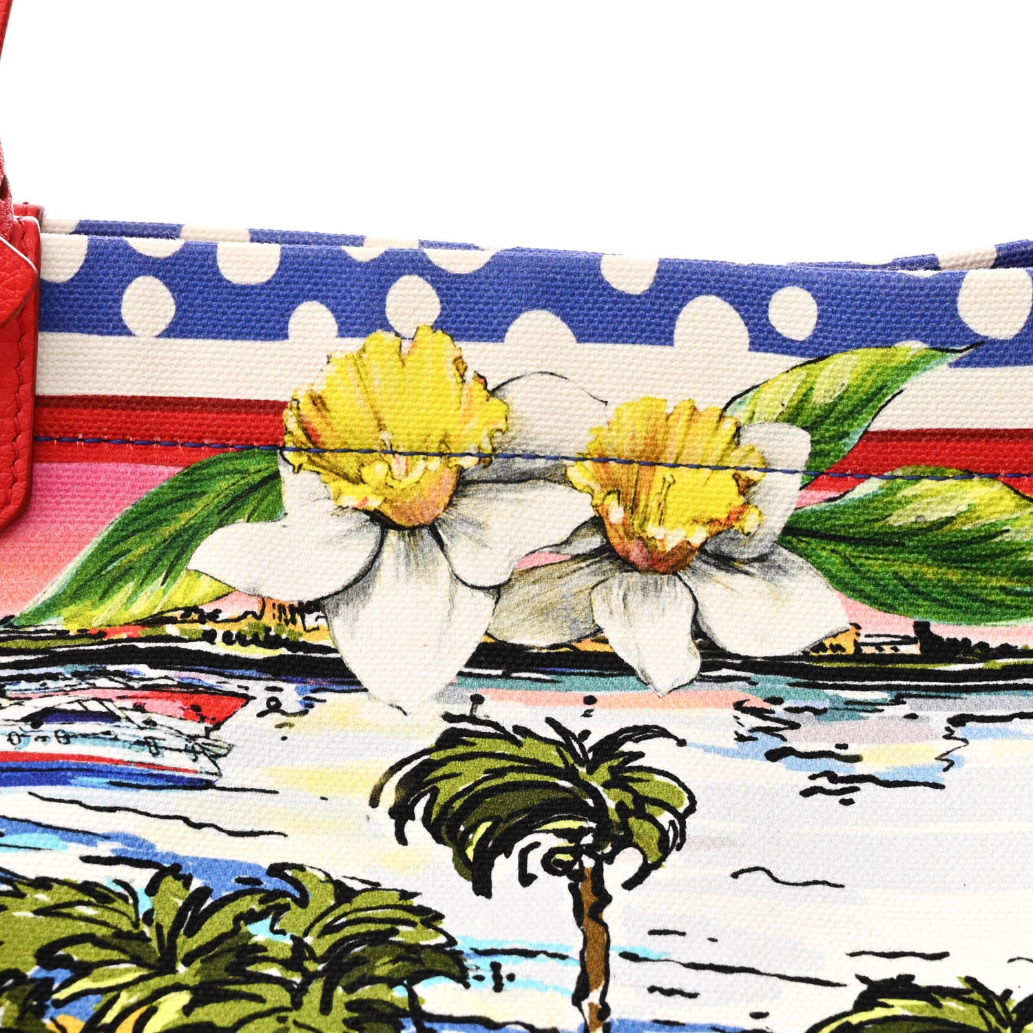 Dolce & Gabbana Canvas Cannes Printed Tote Multicolor 7 of 9