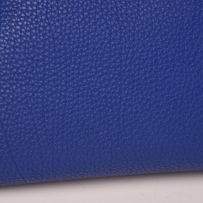 Hermes Taurillon Clemence Shoulder Kelly 40 Bleu Electrique 15 of 17