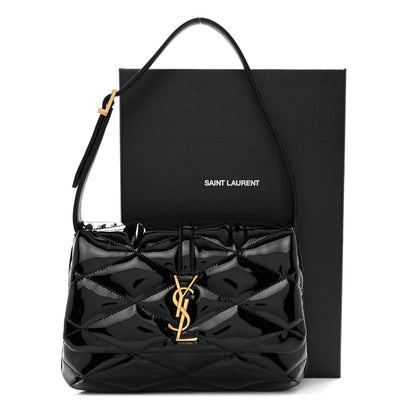 Saint Laurent SAINT LAURENT Patent Quilted Le 57 Diamond Shoulder Bag Black 13 of 13