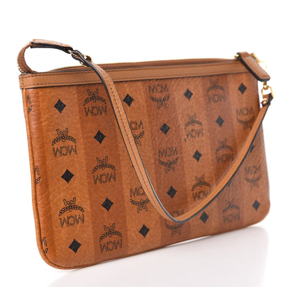 MCM Striped Visetos Pouch Cognac 3 of 8
