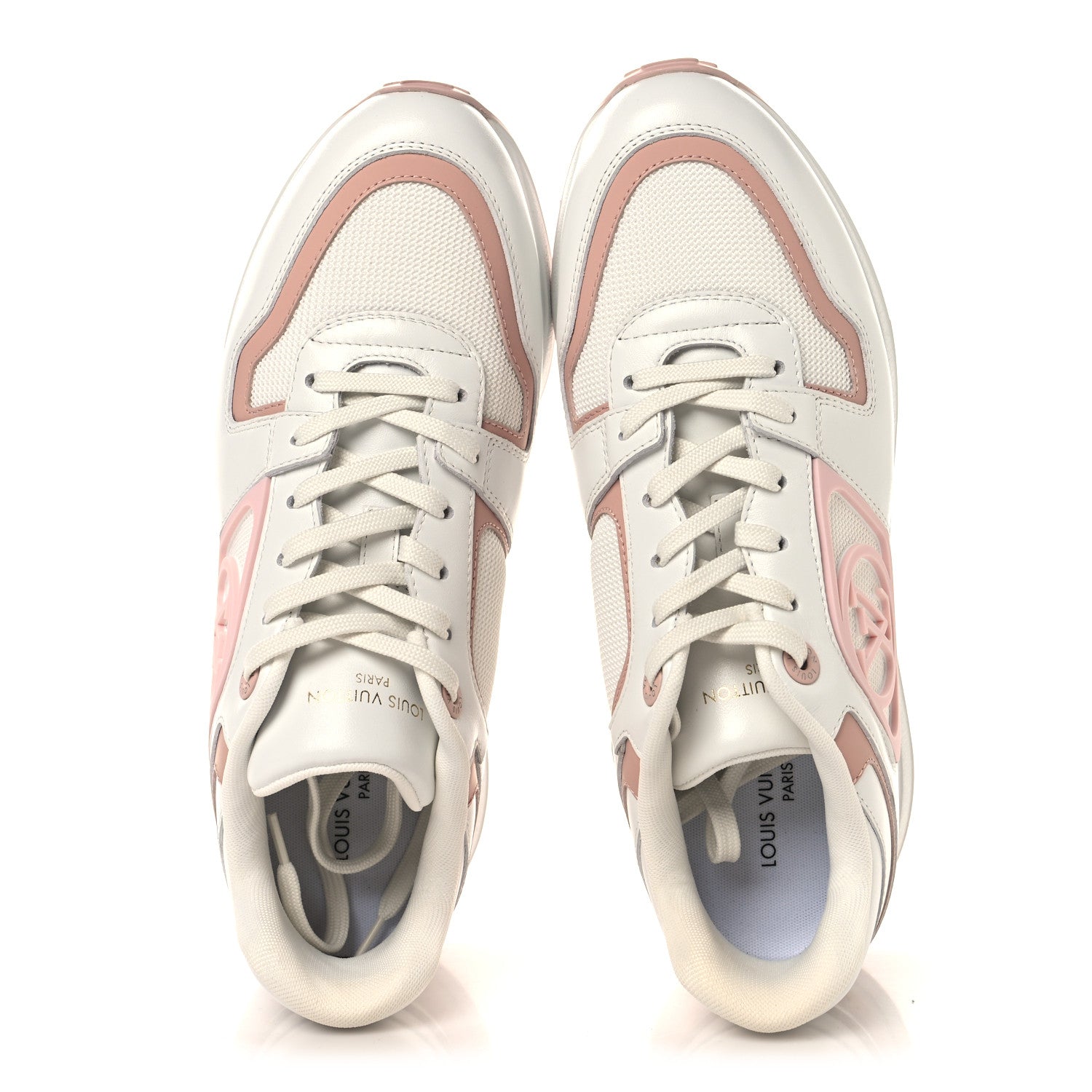 Louis Vuitton Calfskin Neo Run Away Sneakers 39 White Pink 2 of 8
