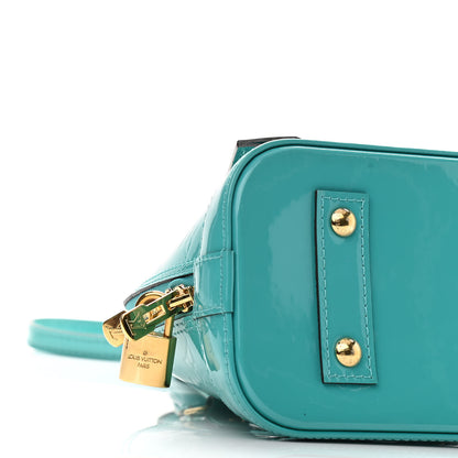 Louis Vuitton Vernis Alma BB Blue Lagon 7 of 8