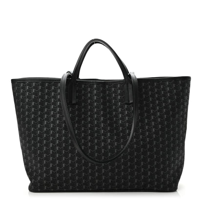 Moynat Calfskin Canvas 1920 M Monogram MM Tote Black Multicolor 1 of 9