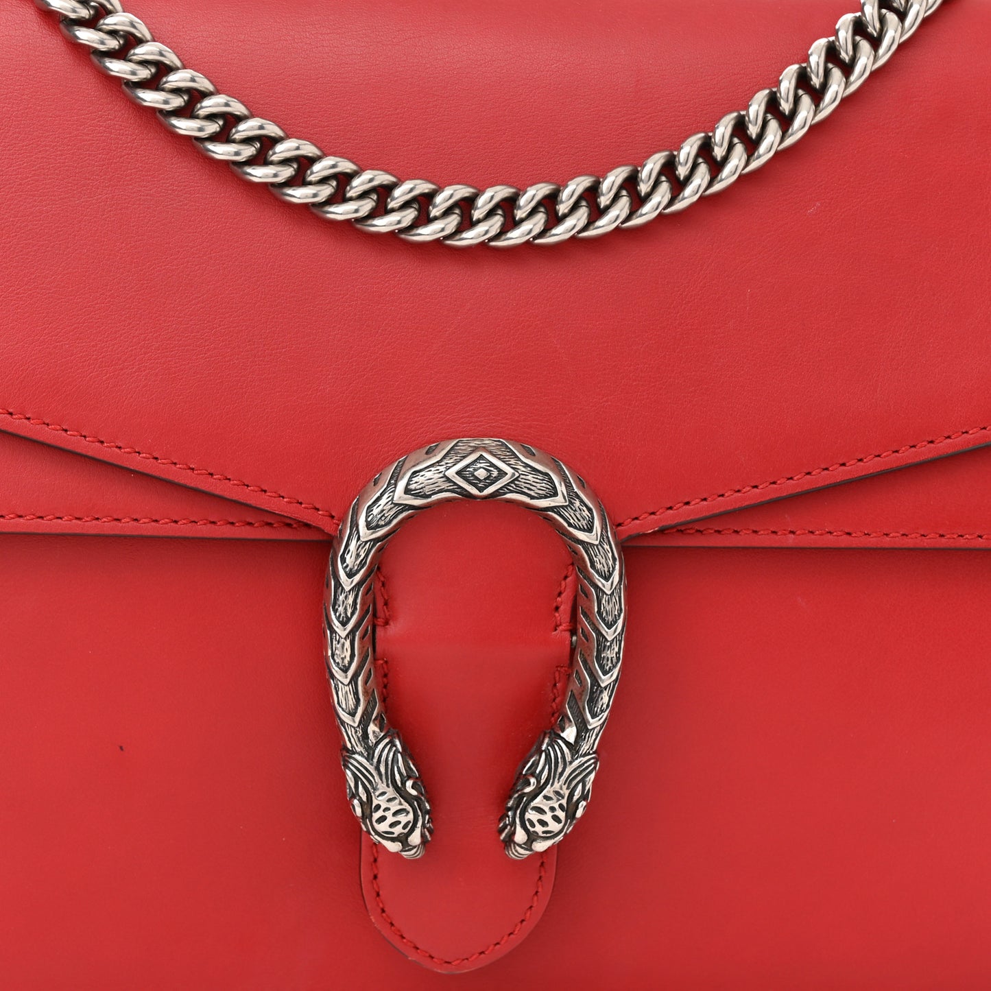 Calfskin Medium Dionysus Shoulder Bag Hibiscus Red