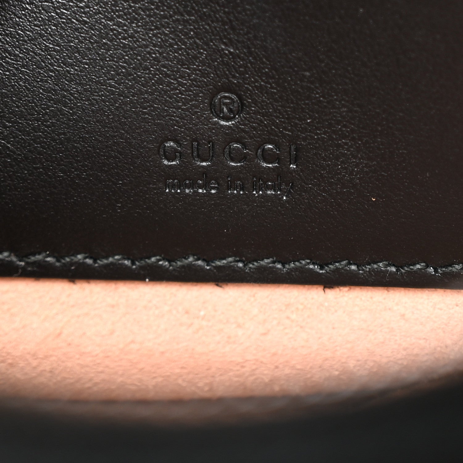 Gucci Calfskin Matelasse GG Marmont Round Wrist Wallet Black 6 of 8