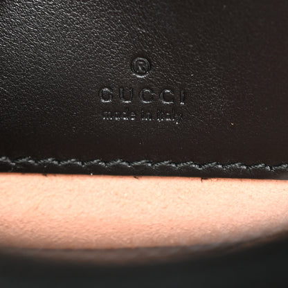 Gucci Calfskin Matelasse GG Marmont Round Wrist Wallet Black 6 of 8