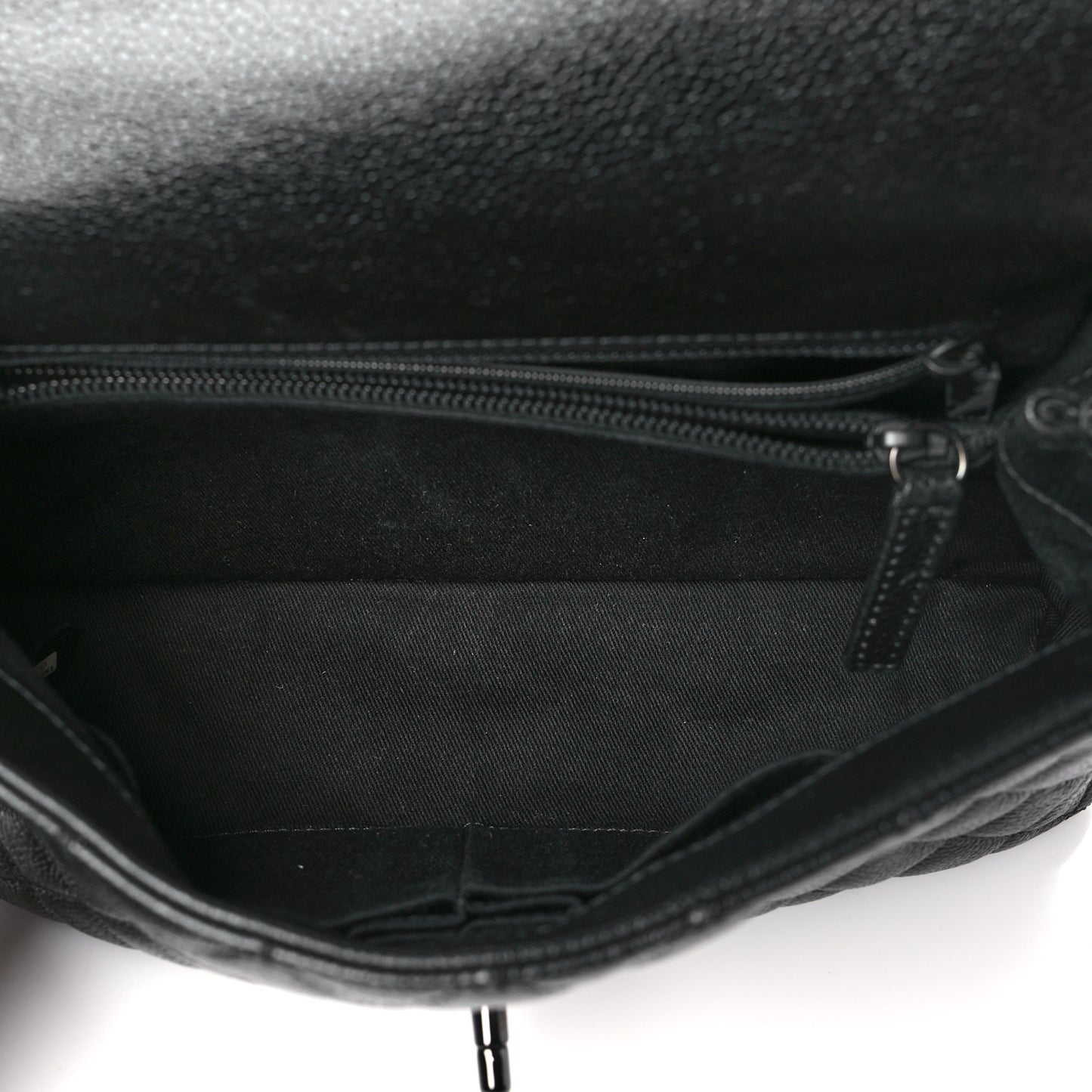 Caviar Quilted Small Coco Handle Flap So Black