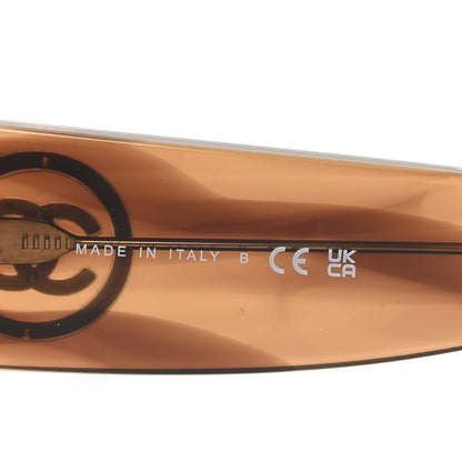 Chanel Acetate Rectangle Sunglasses 5507 Brown Orange 6 of 7
