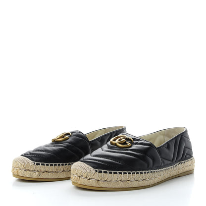 Gucci Nappa Matelasse GG Marmont Espadrilles 40 Black 2 of 9